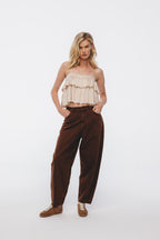 Maison Pants in Praline