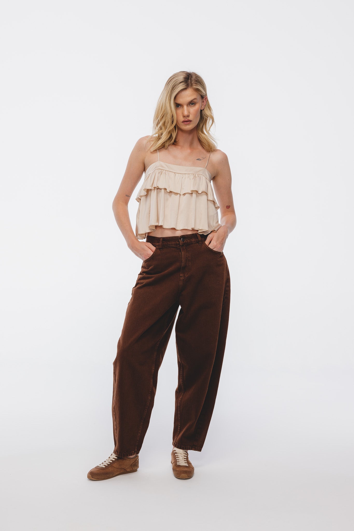 Maison Pants in Praline
