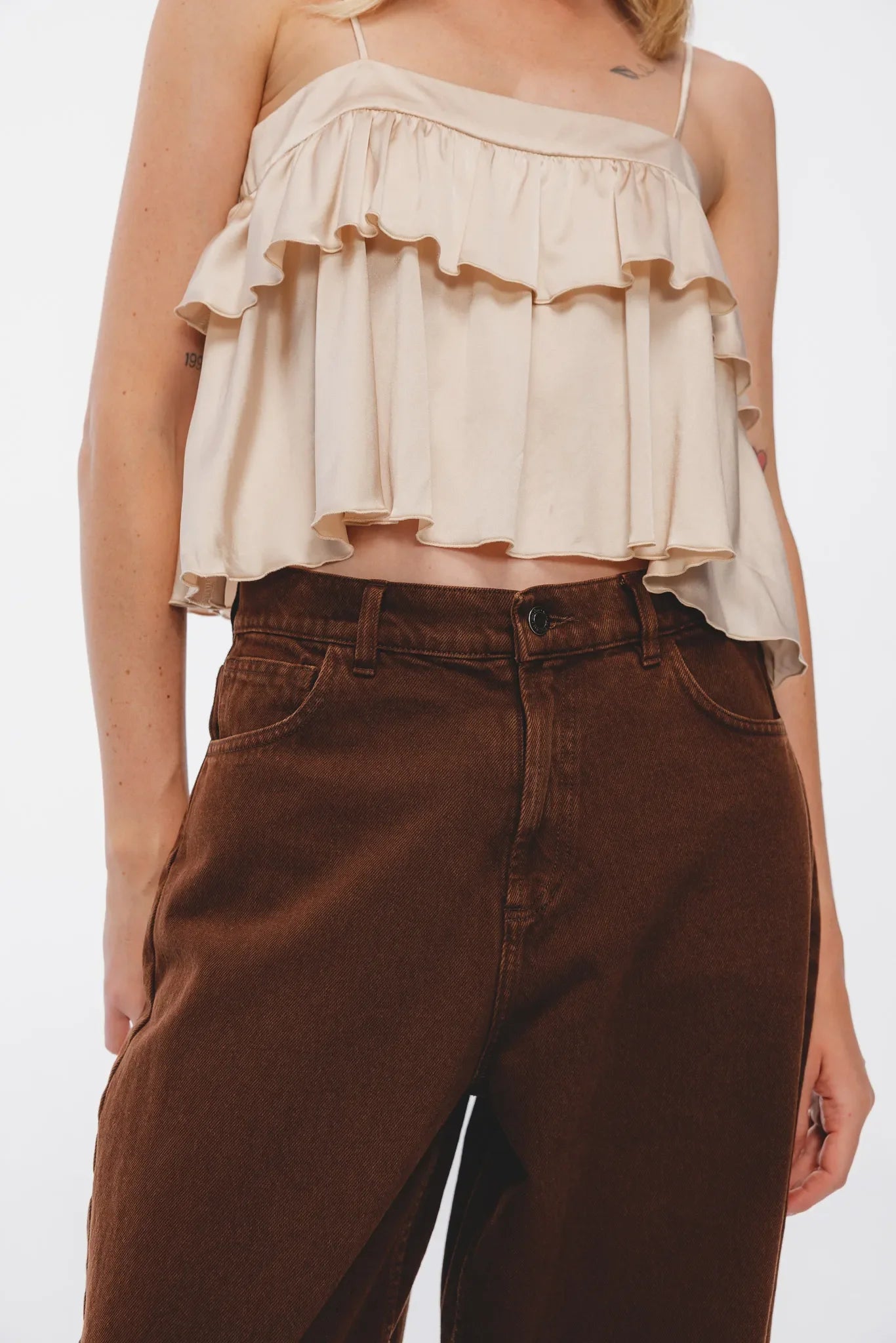 Maison Pants in Praline