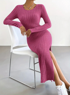 Ribbed knit dress