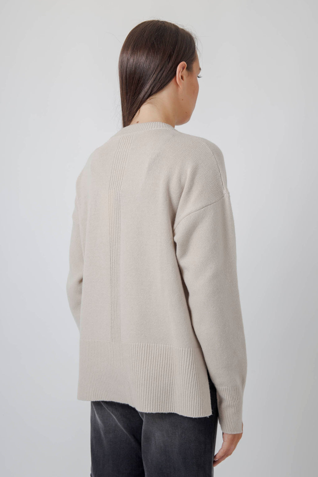 Cashmere Wool Crew Neck Sweater