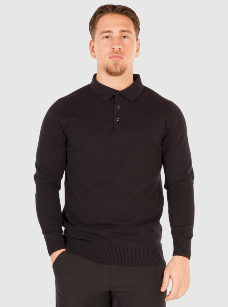 Knit Polo Sweater