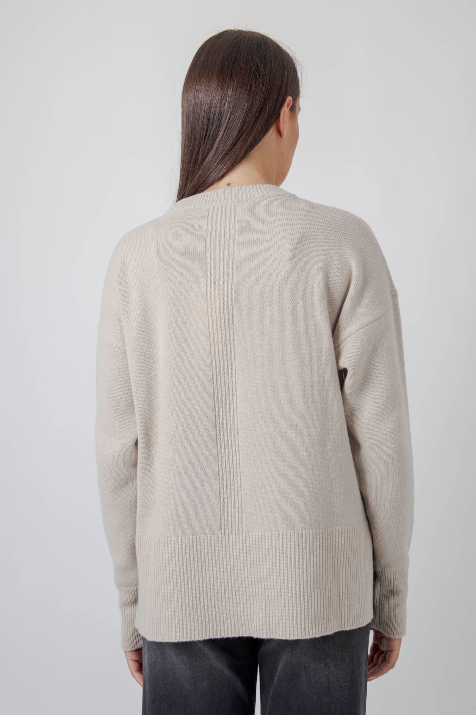 Cashmere Wool Crew Neck Sweater
