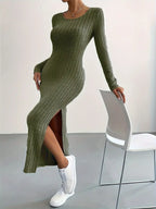 Ribbed knit dress