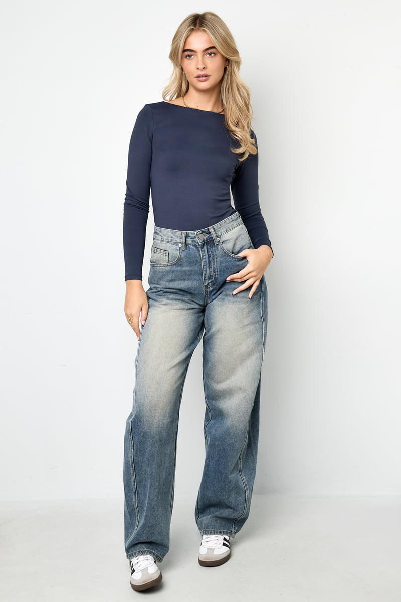 Slim Lange Mouwen Top voor Een Stijlvolle Look