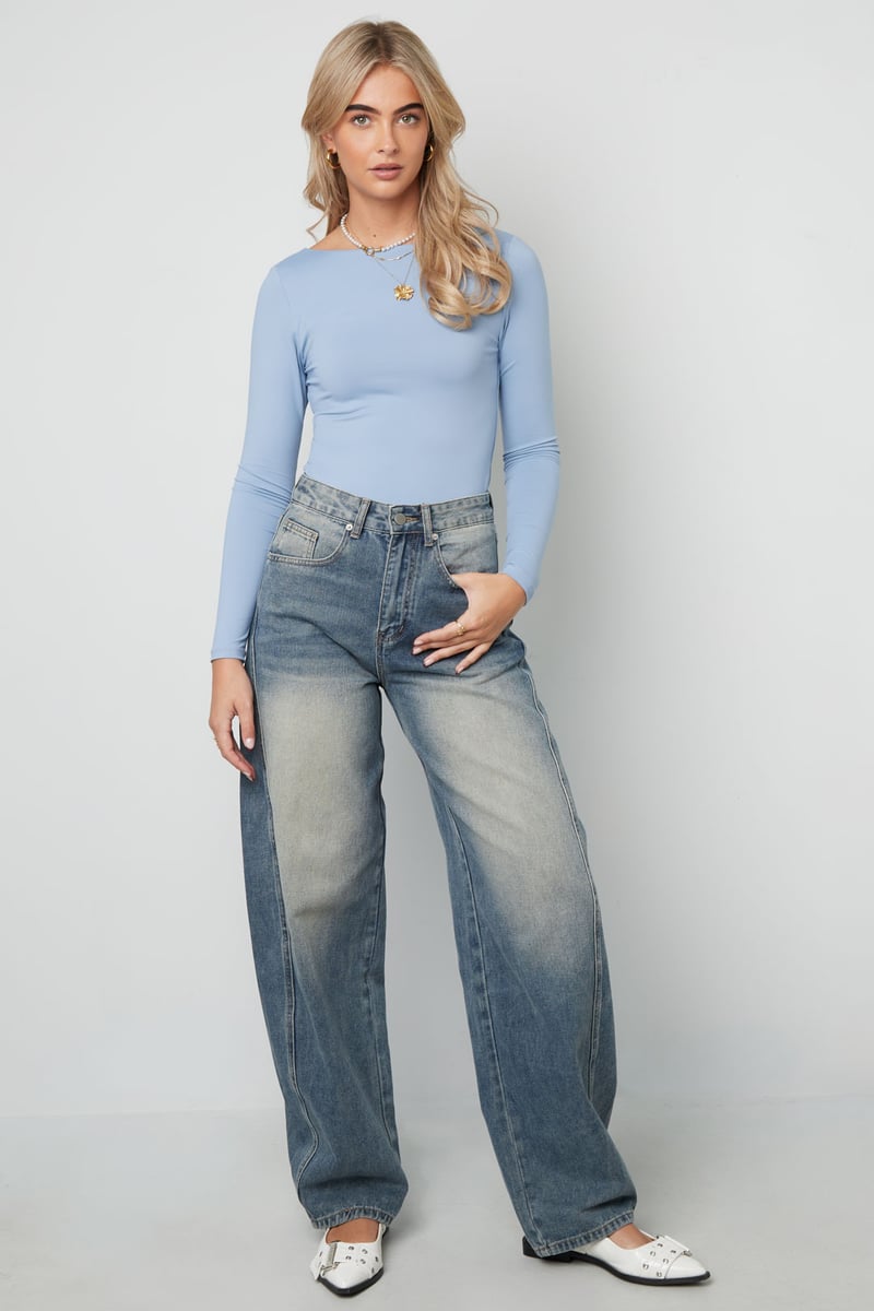 Slim Lange Mouwen Top voor Een Stijlvolle Look