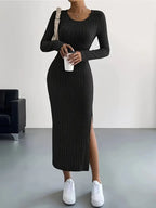 Ribbed knit dress