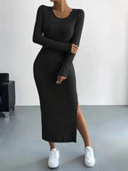 Ribbed knit dress