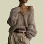 Elegant Loose-Fit Women’s Cardigan – Lightweight & Casual for Fall