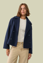 Isabel Buttoned Short Transitional Jacket Stylish & Chic