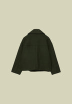 Isabel Buttoned Short Transitional Jacket Stylish & Chic