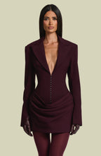 Susie Mini Dress - Plum
