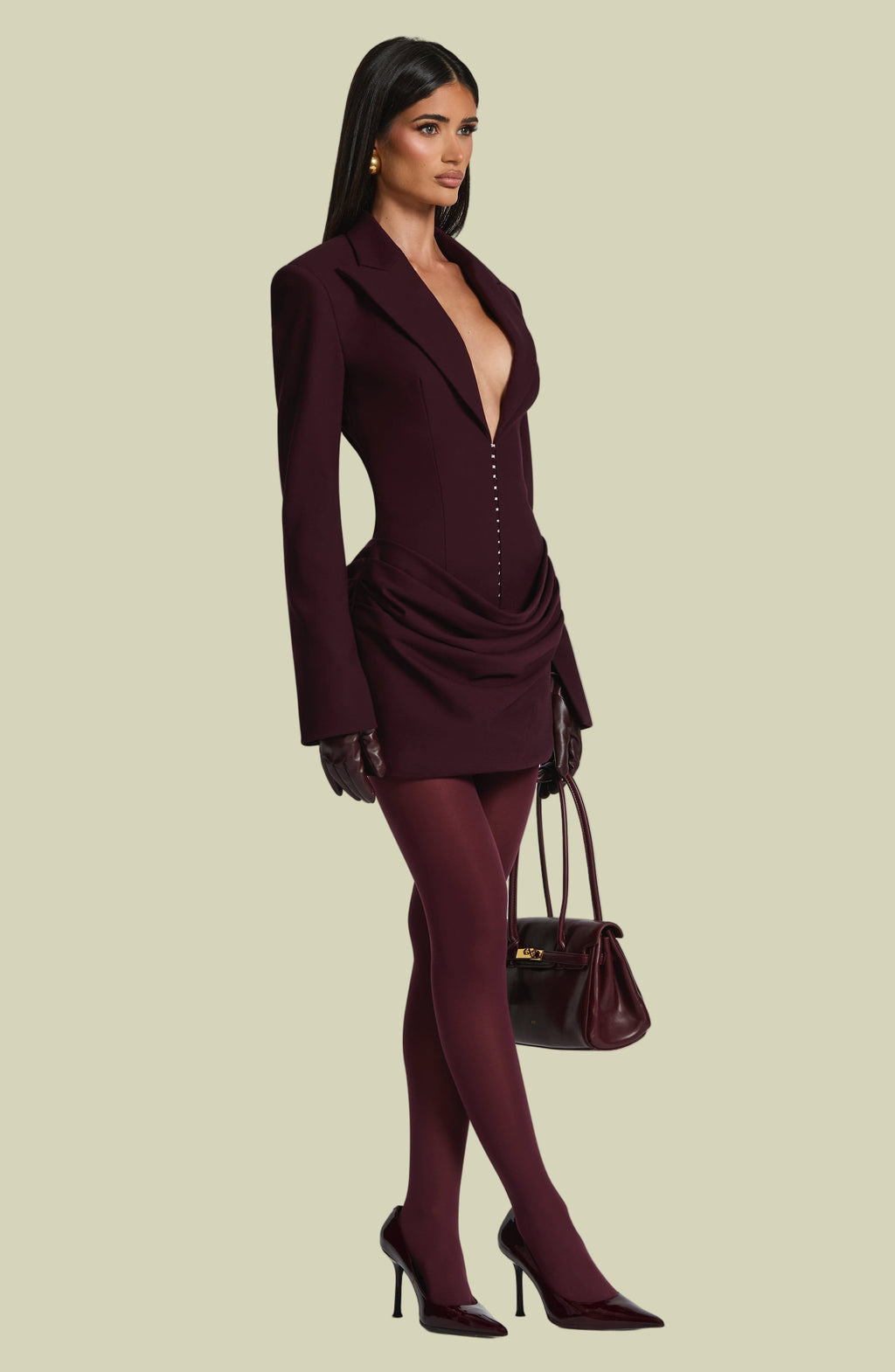 Susie Mini Dress - Plum