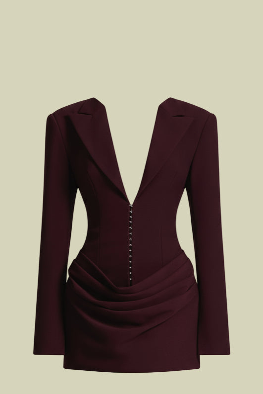 Susie Mini Dress - Plum